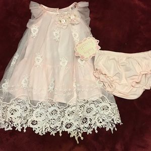 Biscotti Special Occasion Lace-Accent Dress